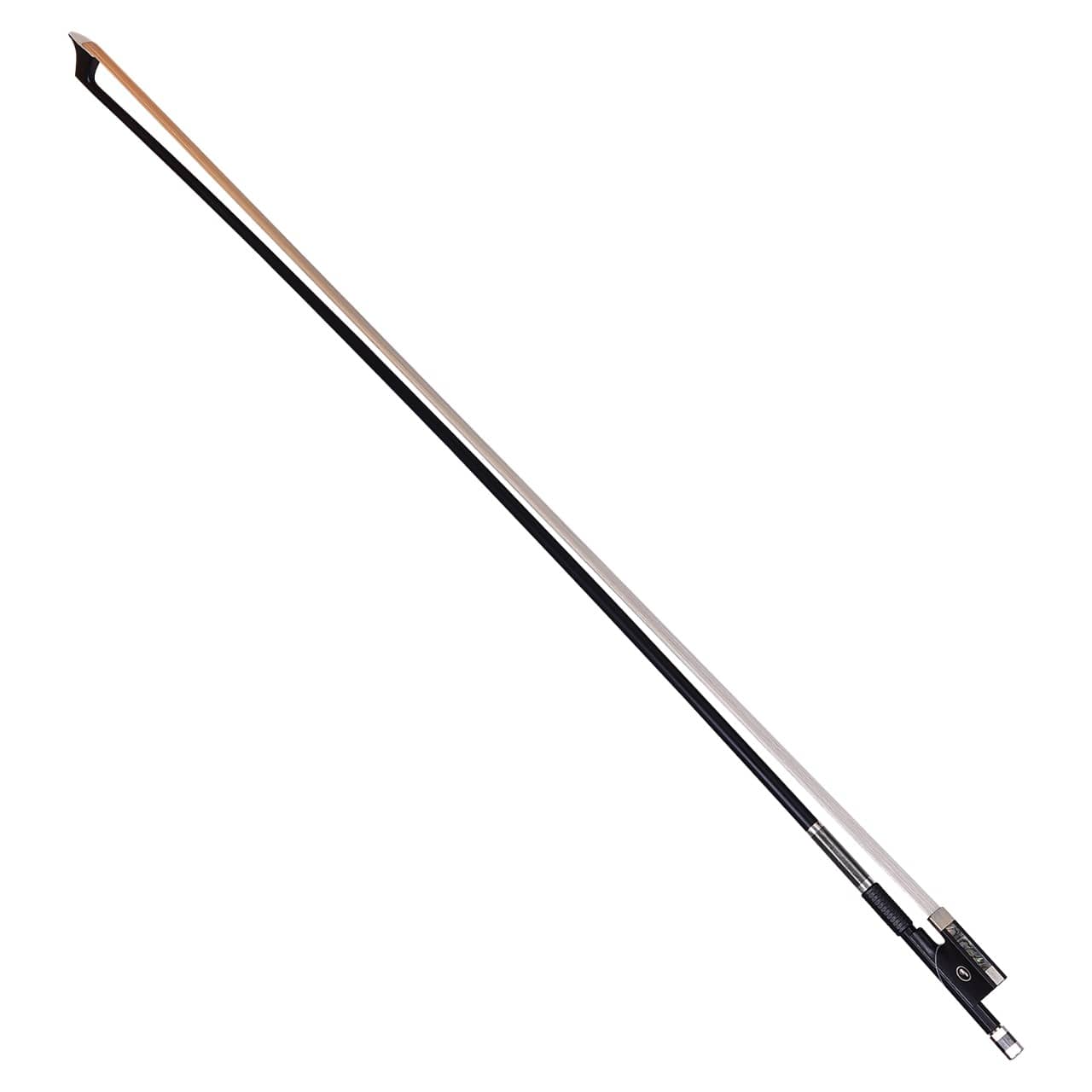 Carbon Fiber 4/4 Violin Bow Nickel Copper Parts White Hair-VCHBOW